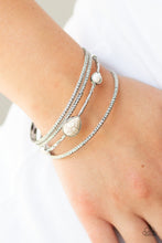 Load image into Gallery viewer, Sandstone Storm White Bangles