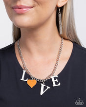 Load image into Gallery viewer, Lovely Lineup Orange Necklace