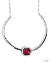 Load image into Gallery viewer, Adorably Asscher Red Necklace