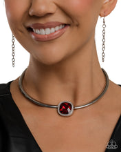 Load image into Gallery viewer, Adorably Asscher Red Necklace