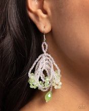 Load image into Gallery viewer, Botanical Bundle Green Seed Bead Earring