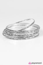 Load image into Gallery viewer, Stack Machine Silver Bangles