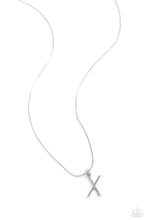 Load image into Gallery viewer, Letter of the Law- X White Necklace