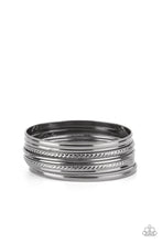 Load image into Gallery viewer, Stackable Shimmer Black Bangles