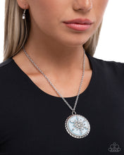 Load image into Gallery viewer, Snowflake Story Blue Necklace