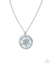 Load image into Gallery viewer, Snowflake Story Blue Necklace