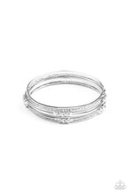 Load image into Gallery viewer, Stackable Sparkle White Bangles