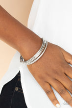 Load image into Gallery viewer, Stackable Sparkle White Bangles