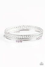 Load image into Gallery viewer, Subtle Shimmer Purple Bangles