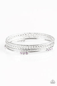 Subtle Shimmer Purple Bangles