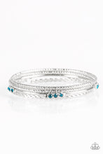 Load image into Gallery viewer, Subtle Shimmer Blue Bangles