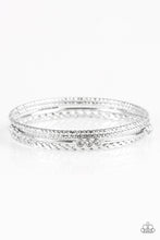 Load image into Gallery viewer, Subtle Shimmer White Bangles