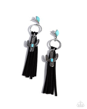 Load image into Gallery viewer, Southwestern Season Black Earrings