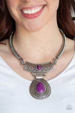 Load image into Gallery viewer, Prowling Prowess Purple Necklace