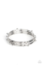 Load image into Gallery viewer, Metro Satellite Silver Bangles