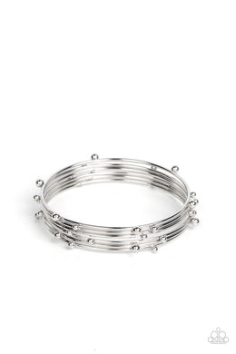 Metro Satellite Silver Bangles
