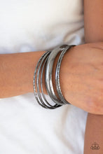 Load image into Gallery viewer, The Customer is Always BRIGHT Black Bangles