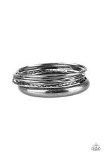 Load image into Gallery viewer, The Customer is Always BRIGHT Black Bangles