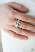 Load image into Gallery viewer, Billion Dollar Bombshell White Skinny Band Ring
