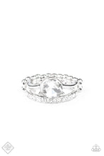 Load image into Gallery viewer, Center Stage Shimmer White Skinny Band Ring