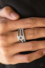 Load image into Gallery viewer, Cost of Living White Skinny Band Ring