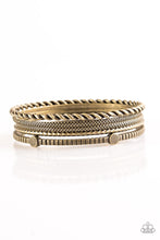 Load image into Gallery viewer, When The Going Gets Rough Brass Bangles