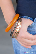 Load image into Gallery viewer, Wood If I Could Orange Bangles