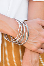 Load image into Gallery viewer, Zesty Zimbabwe Silver Bangles