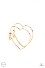 Load image into Gallery viewer, Harmonious Heart Gold Clip On Earrings
