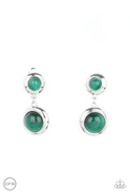 Load image into Gallery viewer, Subtle Smolder Green Clip On Earrings
