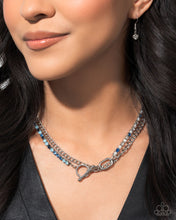 Load image into Gallery viewer, Mismatched Makeover Blue Necklace
