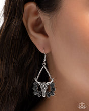 Load image into Gallery viewer, Western Whirlwind Black Earrings