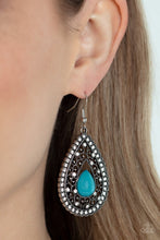 Load image into Gallery viewer, Cloud Nine Couture Blue Earrings