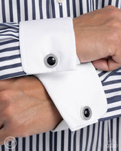 Load image into Gallery viewer, Breaking Boundaries Black Cuff Links
