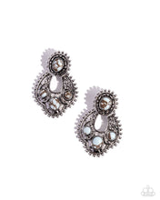 Load image into Gallery viewer, Handcrafted Horseshoe Blue Earrings