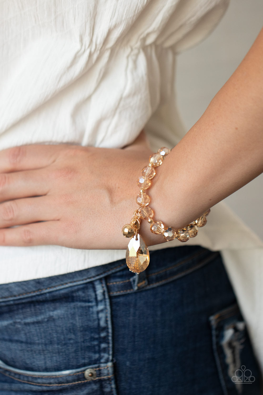 Leaving So Swoon Gold Bracelet