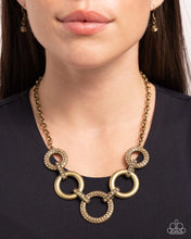 Load image into Gallery viewer, Cosmopolitan Confidence Brass Necklace