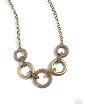 Load image into Gallery viewer, Cosmopolitan Confidence Brass Necklace