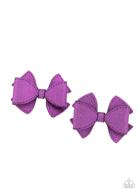 Don’t Bow it Purple Hair Clips