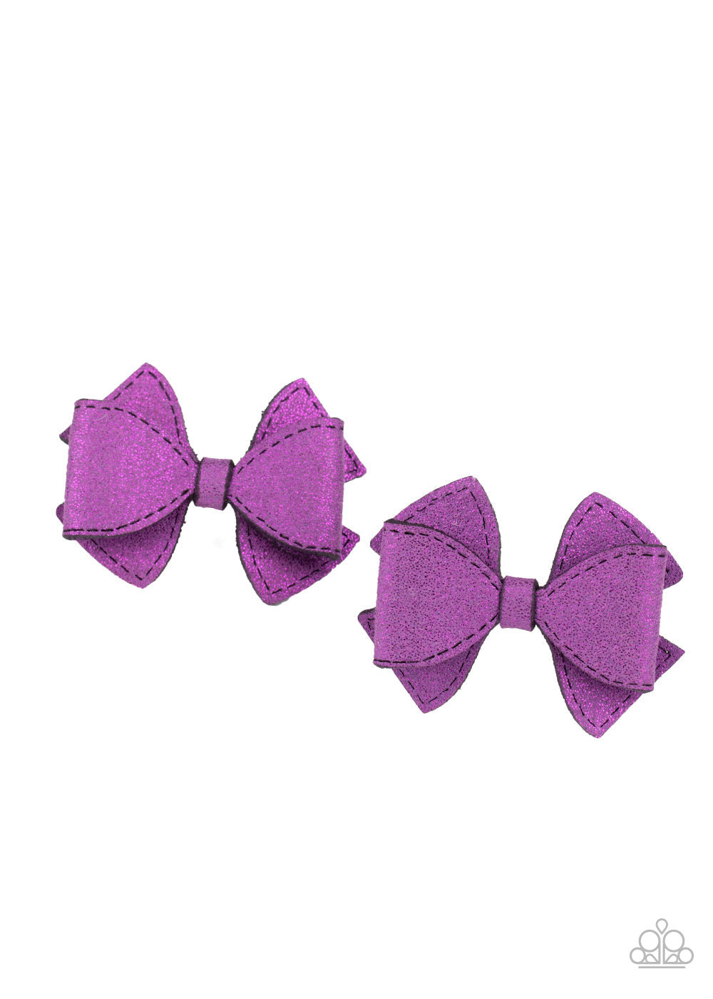 Don’t Bow it Purple Hair Clips