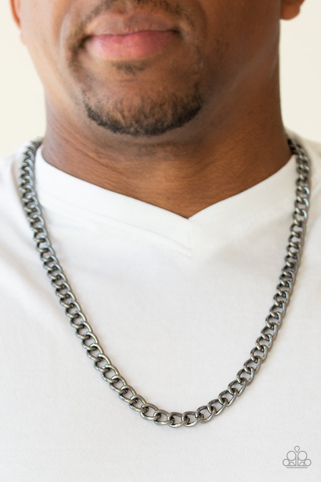Full Court Black Men’s Necklace