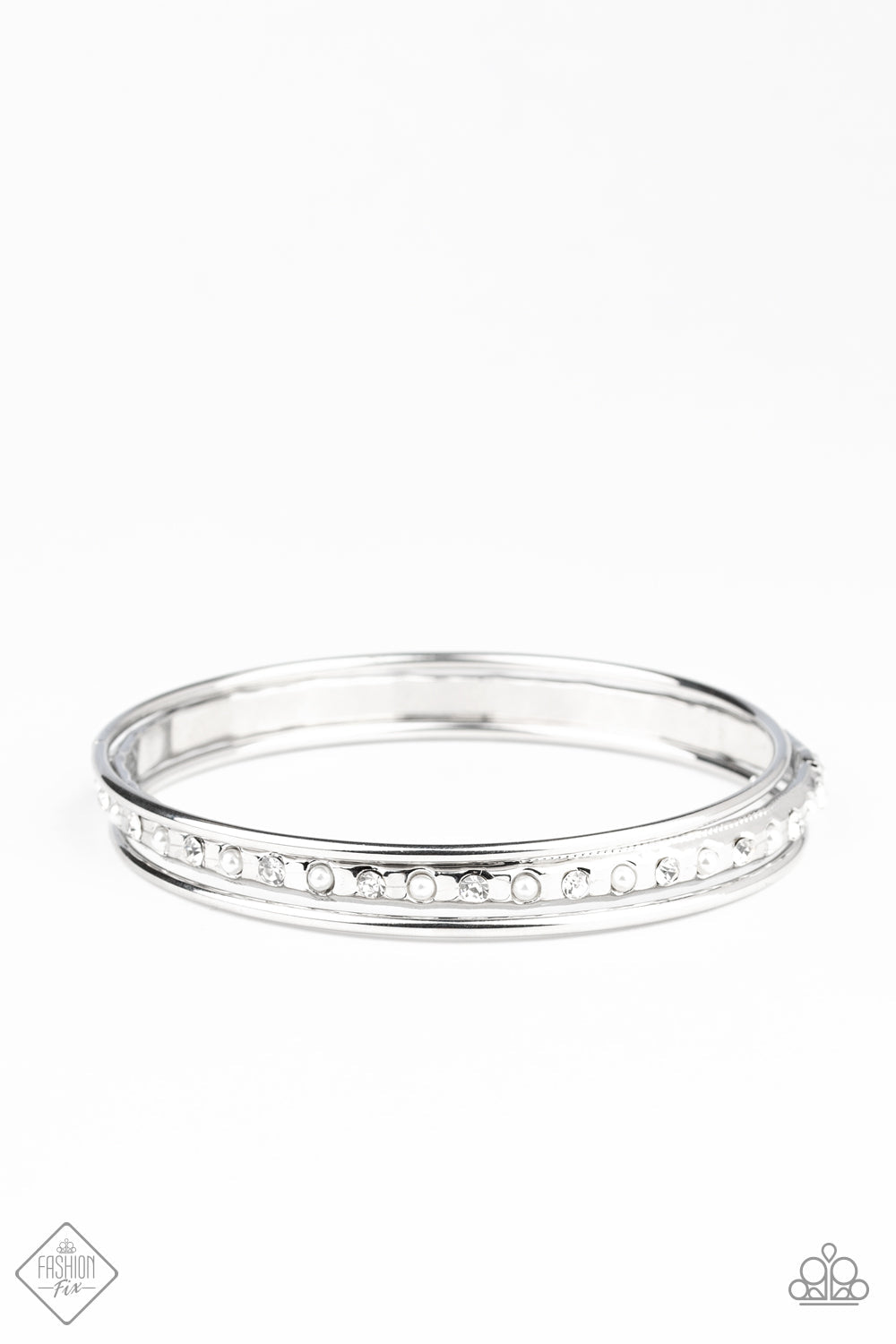 Ballroom Bauble White Bangle