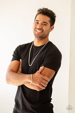 Go Down Fighting Silver Men’s Necklace