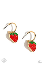 Load image into Gallery viewer, Fashionable Fruit Gold Mini Hoop Earring