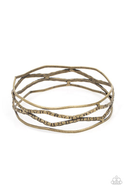 A Narrow ESCAPADE Brass Bangle