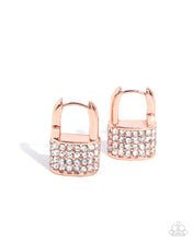 Load image into Gallery viewer, Locked Luxury Copper Hinged Earrings