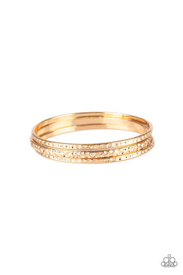 Casually Couture Gold Bangles