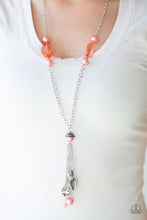 Load image into Gallery viewer, Heart Stopping Harmony Orange Necklace