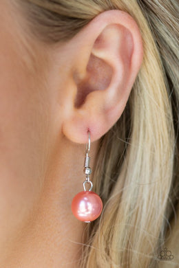 Heart Stopping Harmony Orange Necklace