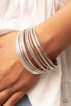Load image into Gallery viewer, Circlet Circus Silver Bangles